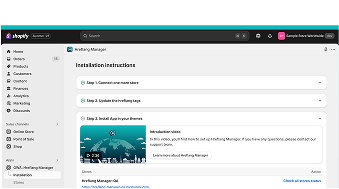 Shopify Hreflang Manager App Installation page showcase on mobile