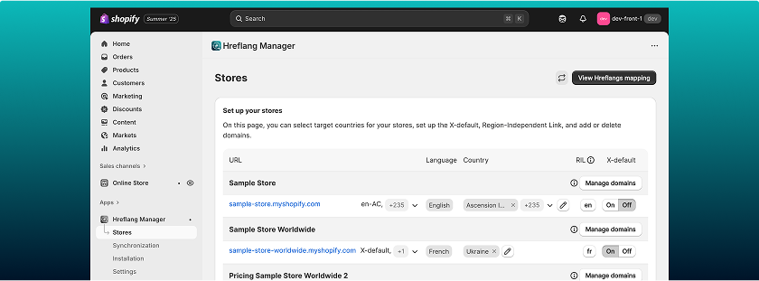 Shopify Hreflang Manager App to improve international ecommerce SEO