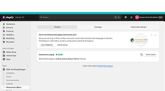 Hreflang Manager App from Shopify App Store for multiple shopify stores Geolocation page mobile