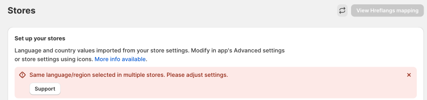 Hreflang Manager App make an incorrect setup of the Region-Independent Link