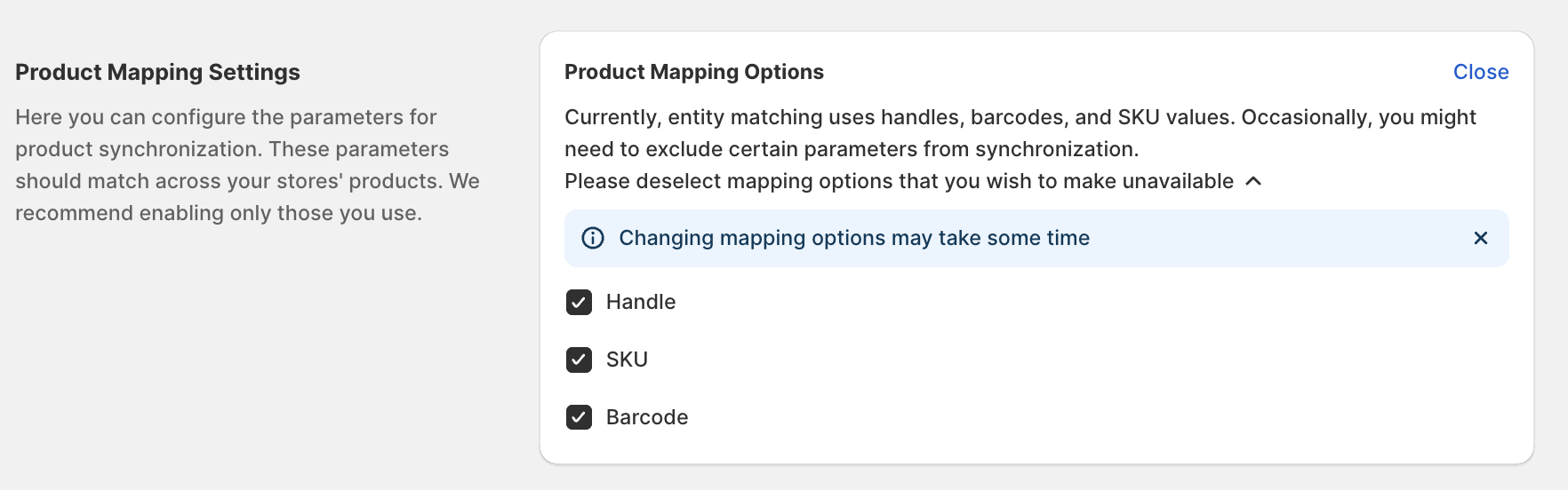 Hreflang Manager App from Shopify Product Mapping Settings